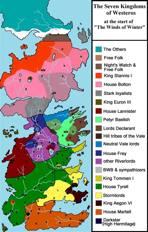 Seven Kingdoms Game Of Thrones Map Of Westeros Why Is It Called The 7