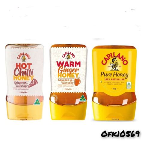 Capilano Upside Down Squeeze Honey Pure Warm Ginger Hot Chilli Lazada