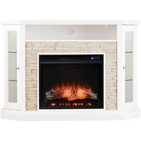 Southern Enterprises Redden Enhanced Electric Fireplace White