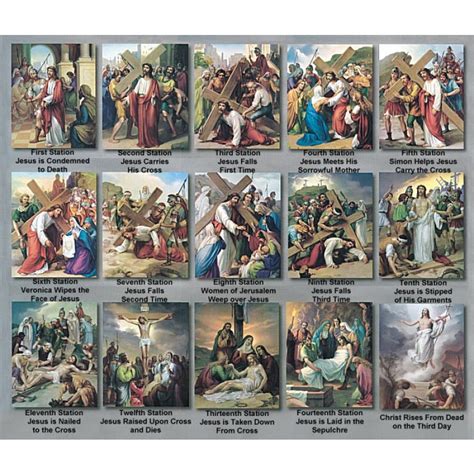 The photos of the stations of the cross are courtesy of st. Stations of the Cross Print Set By Vincentini