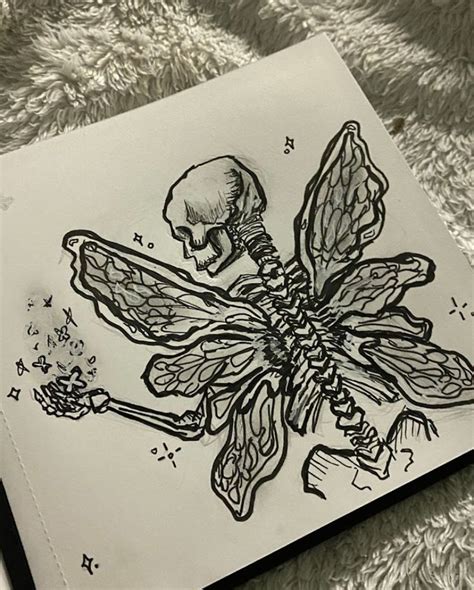 Skeleton Fairy Артбуки Художественные зарисовки Хипстерские рисунки