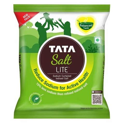 Granules 1kg Tata Lite Sodium Curtailed Iodised Salt Packaging Type Packet At Rs 43packet In