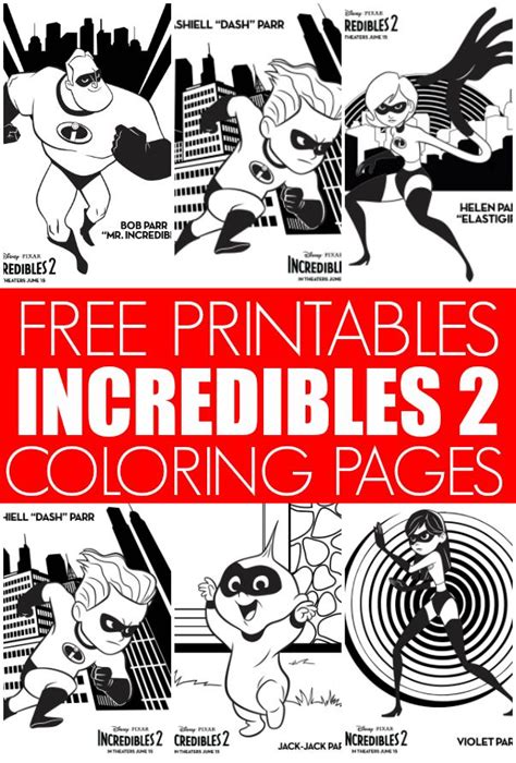 Again, just click to download whatever you'd like! Free Incredibles 2 Coloring Pages Your Kids Will Love ...