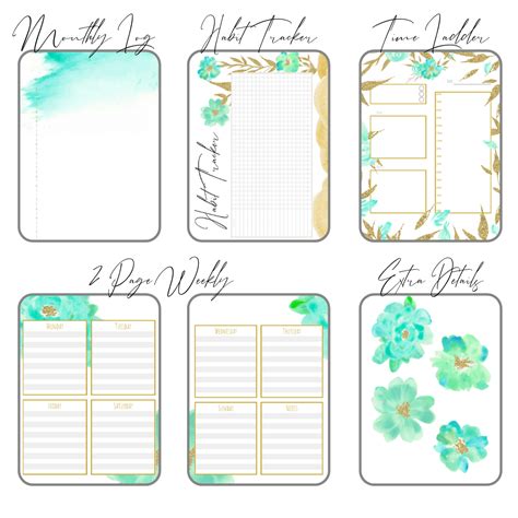 Each bullet journal collection will help you plan efficiently! Fresh Starts Bundle | PDF Download & Printable - Journal ...