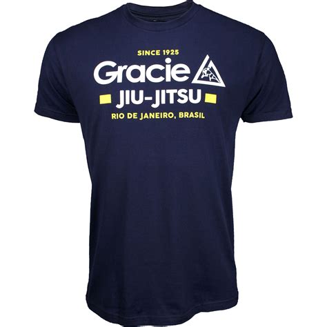 Gracie Jiu Jitsu Brookes Shirt Navy Bjj Buzz