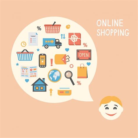 Free Vector | Online shopping background
