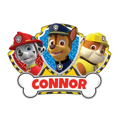 Paw Patrol Chase And Pups Easy Move Canvas Decal Personalized Wall