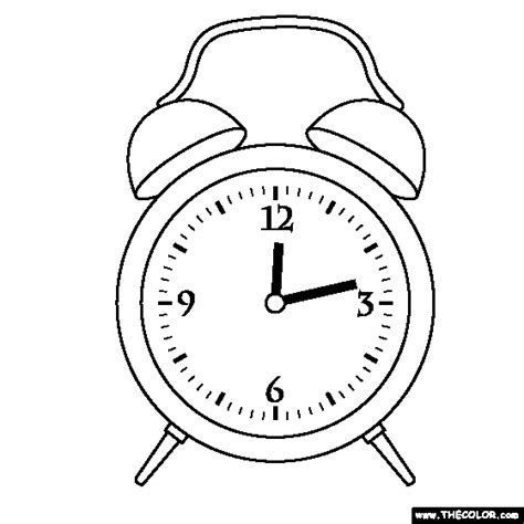 Coloring Pages Clock