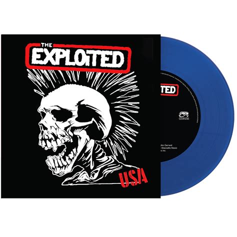 The Exploited Usa Limited Edition Blue 7″ Vinyl Cleopatra Records