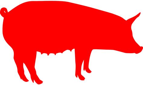 Pig Silhouette Free Vector Silhouettes