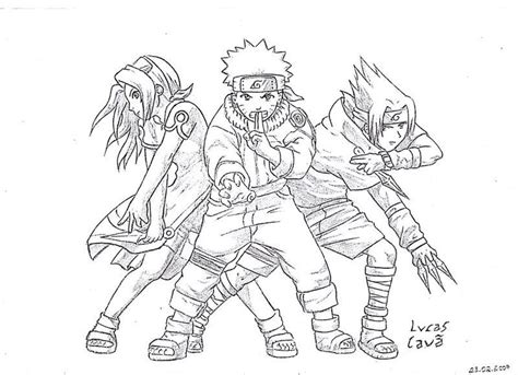 Naruto Sakura And Sasuke By Lucascaua2000 On Deviantart