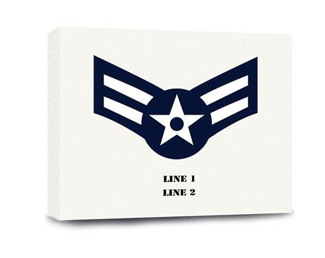 Personalizable Air Force Airman First Class Rank Gallery Etsy