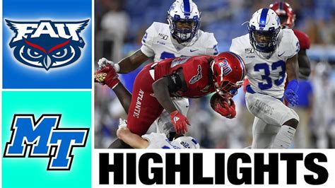 Florida Atlantic Vs Middle Tennessee Highlights College Football Week