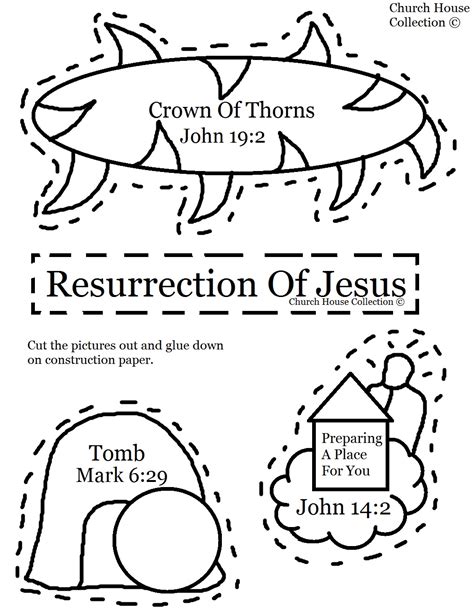 Church House Collection Blog Resurrection Of Jesus Cut Out Craft For