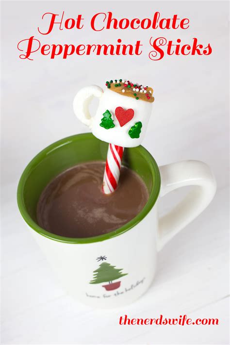 Hot Chocolate Peppermint Sticks