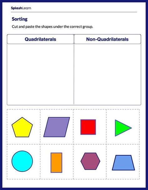 Quadrilateral Worksheets 3rd Grade