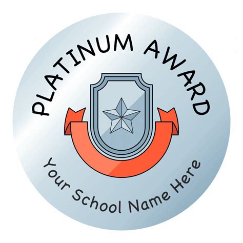 Platinum Award Stickers For Teachers