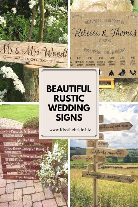 12 Rustic Wedding Signs You Need At Your Wedding ~ Kiss The Bride