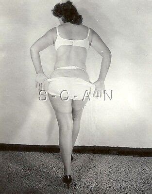 Original Vintage 1940s 60s Semi Nude RP Super Endowed Stockings