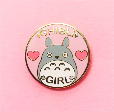 Ghibli Girl Enamel Pin New Enamel Pins Pin And Patches Cute Pins