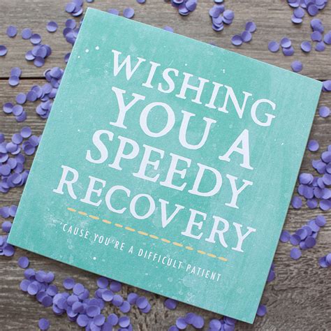 Get well soon, greeting card. 'difficult Patient' Get Well Soon Card By Zoe Brennan ...