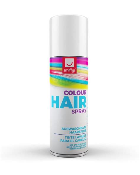 Get vibrant hair color in seconds with white hair spray. Spray 125ml white hair | Colored hairspray for Halloween ...