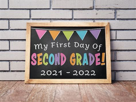 First Day Of School Sign Second Grade Sign 2nd Grade Sign Etsy Australia