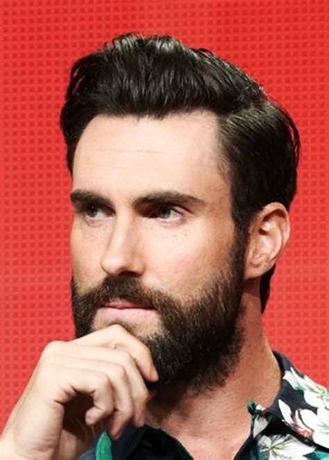 The comb over haircut is a style in which the hair is combed to one side and paired with a hard side how to get the comb over haircut. Adam Levine…and a beard | Adam levine hair, Adam levine ...