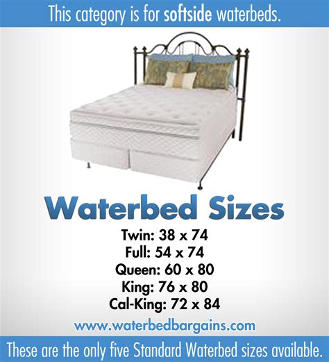 A waterbed mattress is a type of bed mattress that is filled with water elements, rather than just an innerspring system or foam layers. Softside waterbed | Waterbed with memory foam layer | Sizes: Super Single Queen King