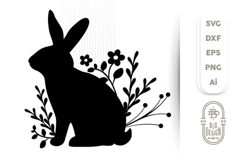 Rabbit Clipart Svg Easter Bunnies Easter Svg Rabbit Svg  Easter