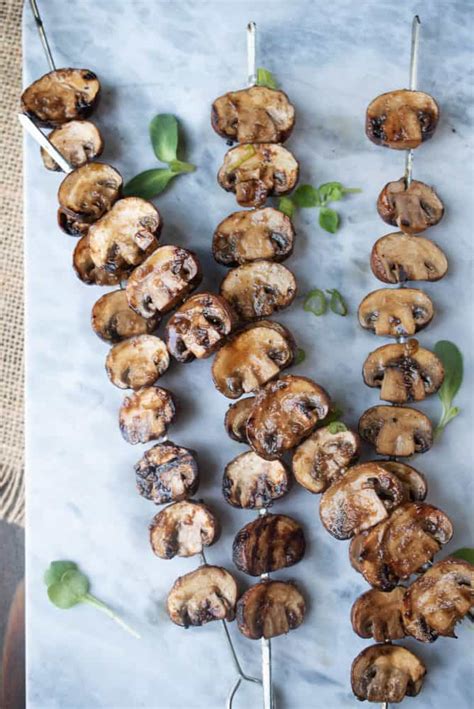 Asian Style Grilled Mushroom Skewers Culinary Ginger