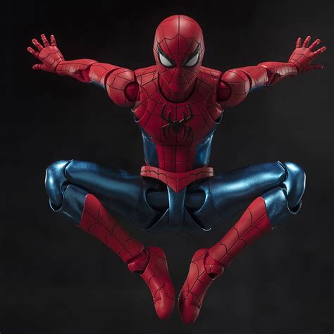 Spider Man New Red And Blue Suit Shfiguarts Bandai Figure