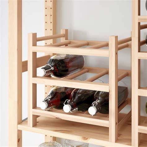 Hutten Solid Wood 9 Bottle Wine Rack Ikea