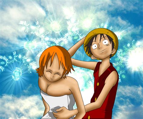 One Piece Wallpaper One Piece Luffy And Nami Love Images And Photos