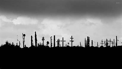 Graveyard Wallpapers Cemetery Backgrounds Creepy Monochrome Background