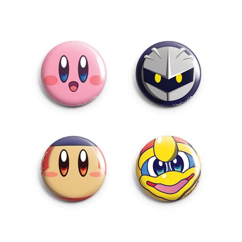 Kirbys Dreamland Pins 4 Designs Kirby Metaknight King