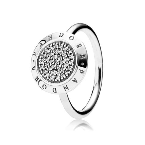 Logo Pave Ring Size 50 Pandora