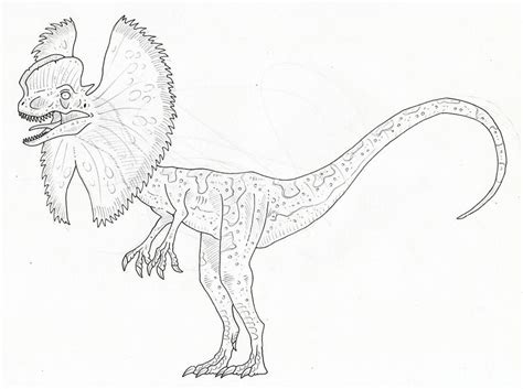 Blue velociraptor coloring page jurassic. Jurassic Park dilophosaurus by SommoDracorex on DeviantArt