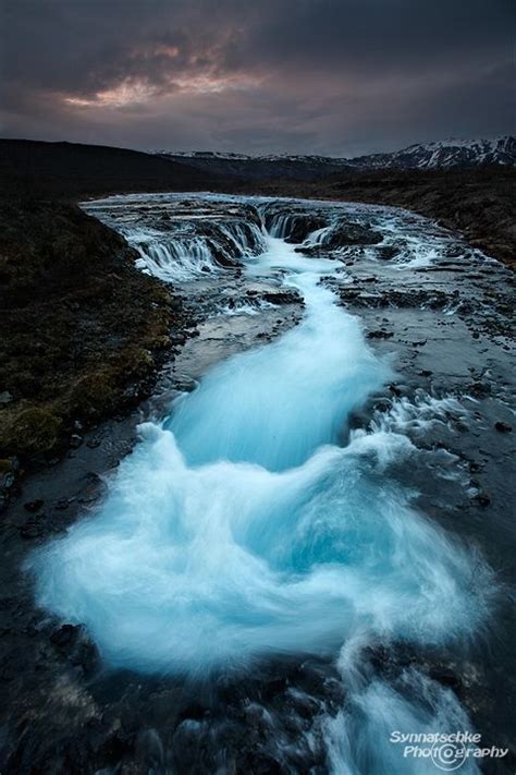 Bruarfoss At Dusk Iceland Iceland Waterfalls Walking In Nature