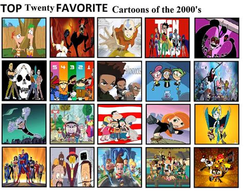 Top 20 Favorite Cartoons Of The 2000s By Mlp Vs Capcom On Deviantart