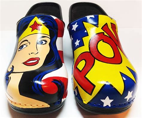 Hand Painted Wonder Woman Nursing Shoes On Behance Hand Painted Shoes