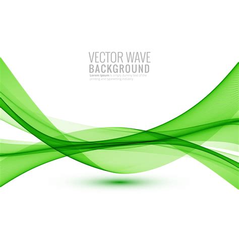 Bright Green Wave Design 687390 Vector Art At Vecteezy