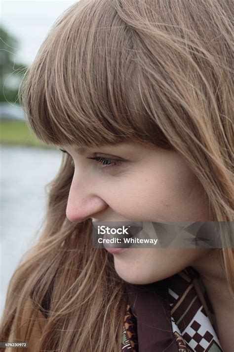 Young Latvian Girl Profile Outdoors Smiling Stock Photo Download