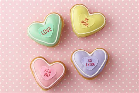 For two days only, krispy kreme is turning its entire doughnut range into hearts and hugs. Krispy Kreme Launches Doughnut Candy Hearts Alternative | Fortune