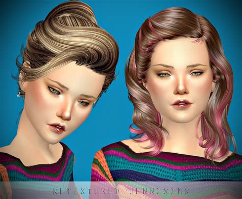 Downloads Sims 4 Newsea Sandra And Newsea Uproar Hairs Retextures
