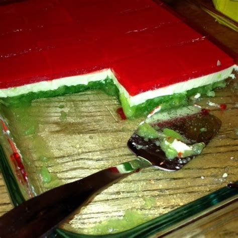 This rich jello salad has a beautiful presentation with the cherry and lemon jello. Elaine's Christmas Jello Salad Recipe | Recipe | Jello ...