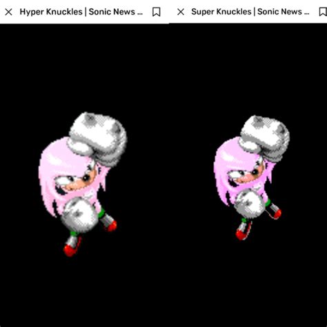 Hyper Knuckles And Super Knuckles Side By Side Fandom