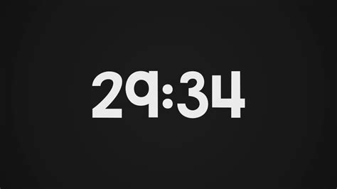 29 minutes timer to set alarm for twenty nine minutes minutes from now. 30-Minute Timer - YouTube