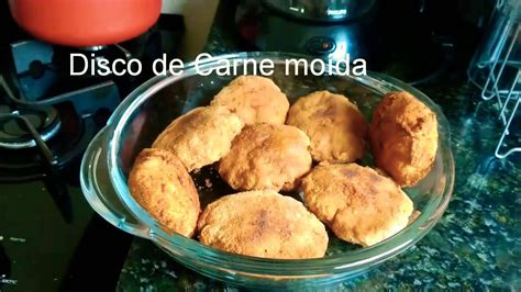 DISCO DE CARNE MOÍDA RECHEADO QUEIJO ou SALGADO DE BUTECO Ariane