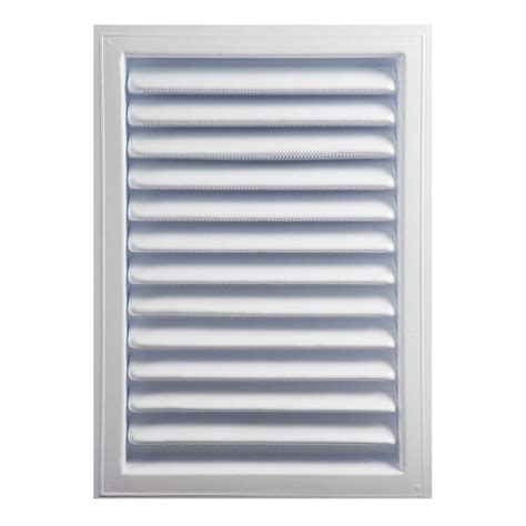 Master Flow 18 In X 24 In Plastic Wall Louver Static Vent In White